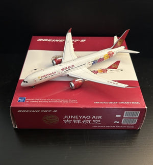 JC Wings 1:400 Juneyao Air Boeing 787-9 Dreamliner B-1115 Flaps Down Airplane