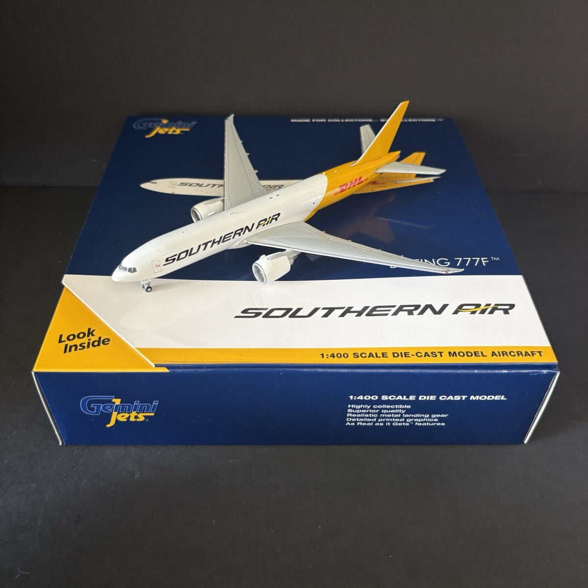 GeminiJets 1:400 Southern Air DHL Boeing 777F N775SA GJSOO2014 Scale Model Plane