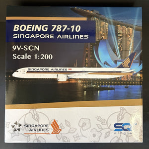 SQ Wings 1:200 Singapore Airlines Boeing 787-10 Dreamliner 9V-SCN L2038 Model