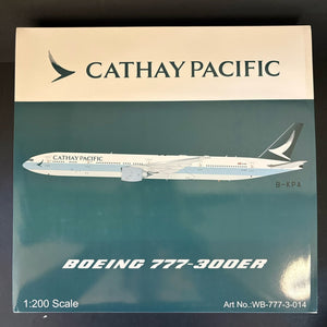 WB Models 1:200 Cathay Pacific Boeing 777-300ER B-KPA WB-777-3-014 Scale Diecast