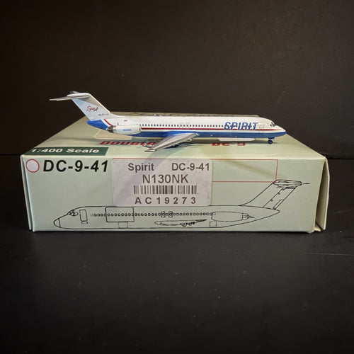 Aeroclassics 1:400 Spirit Airlines Douglas DC-9-41 1990s Colors N130NK AC19273