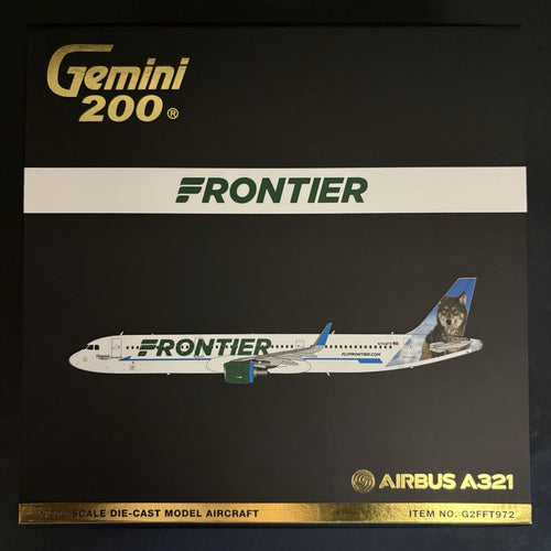 GeminiJets 1:200 Frontier Airbus A321 N704FR Virginia The Wolf G2FFT972 Model