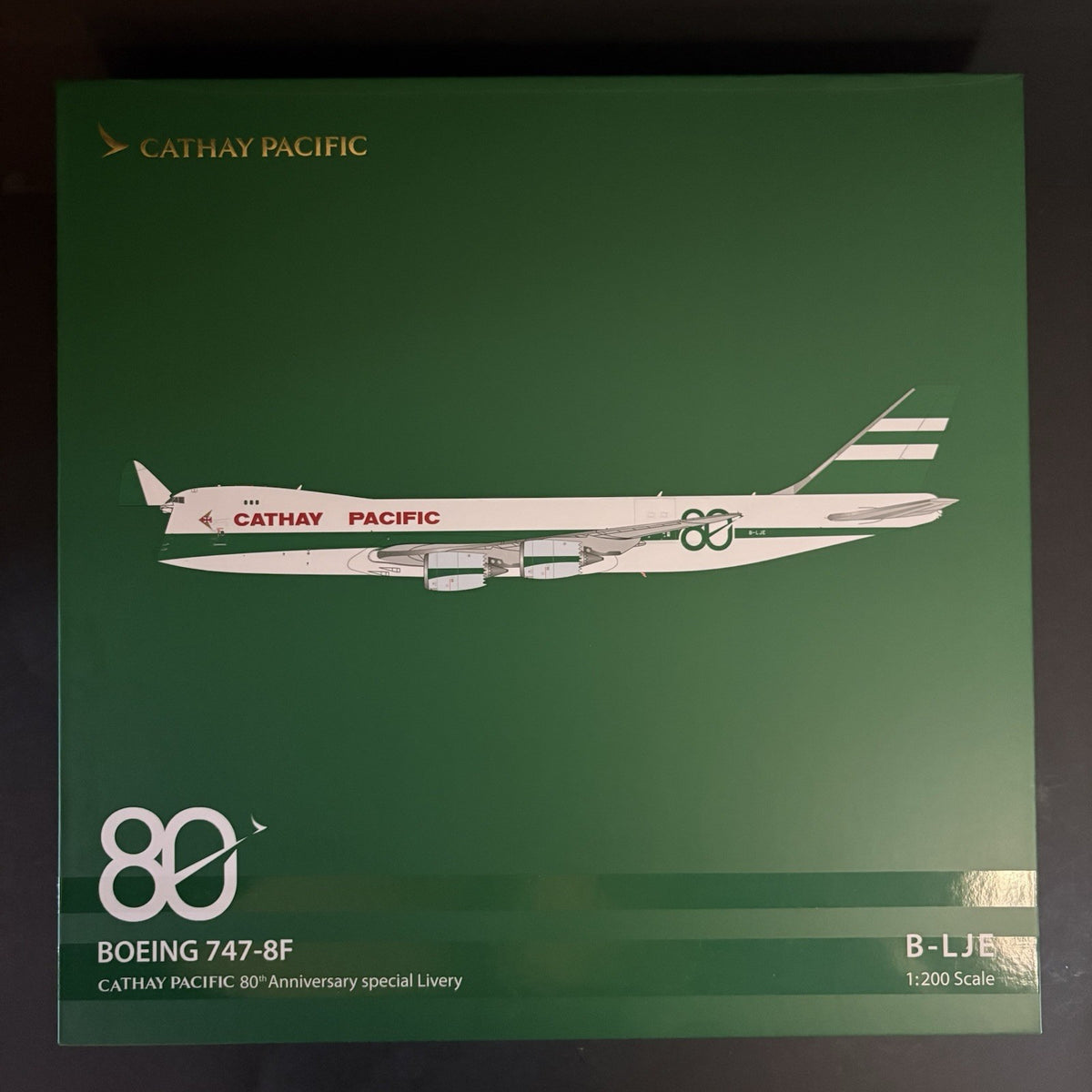 SQ Wings 1:200 Cathay Pacific Cargo Boeing 747-8F 80th Anniversary B-LJE L2337