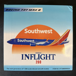 Inflight200 1:200 Southwest Airlines Boeing 737 MAX 8 N8889Q IF738MSW0924 Model