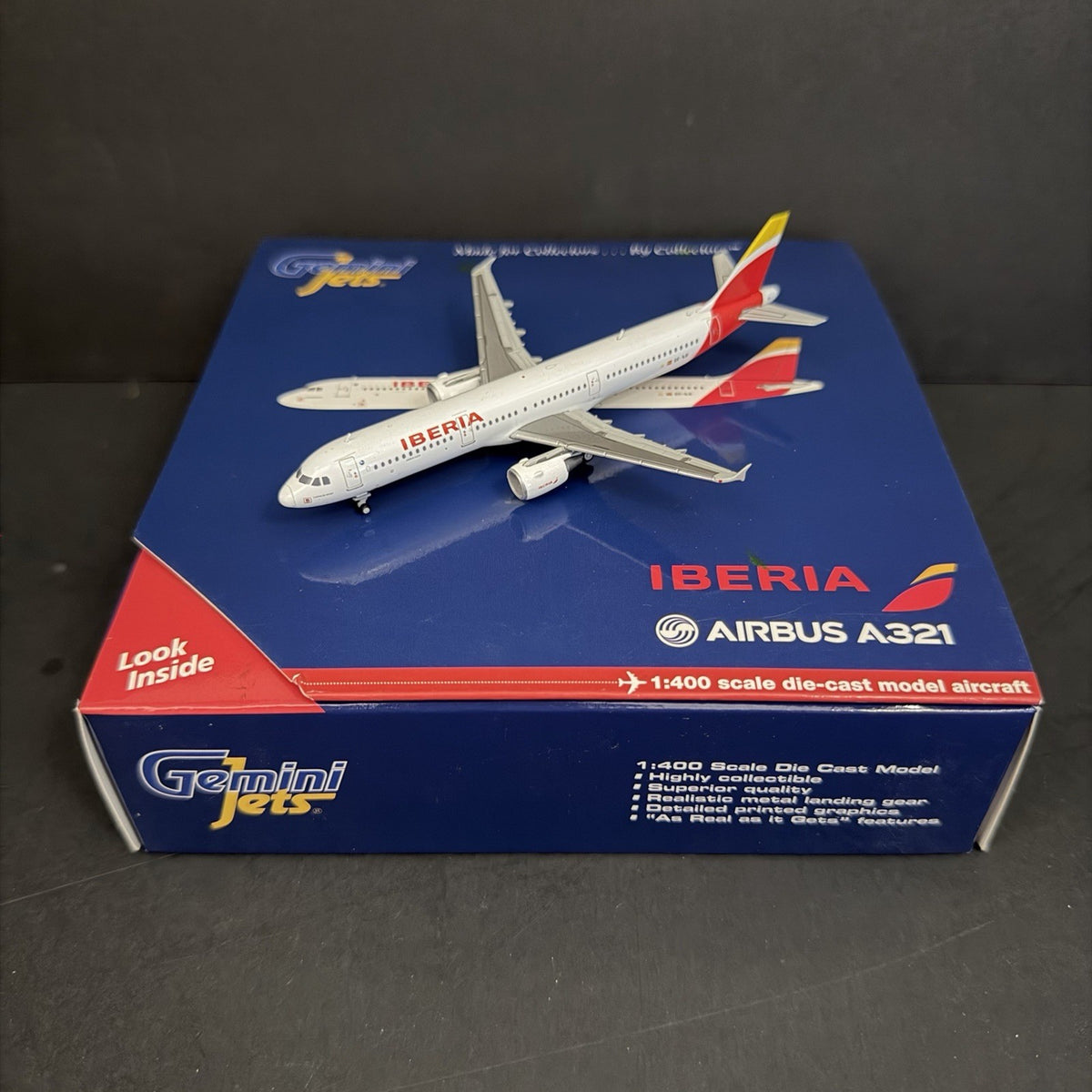 GeminiJets 1:400 Iberia Airbus A321-200 EC-ILO  GJIBE1494 Scale Model Diecast