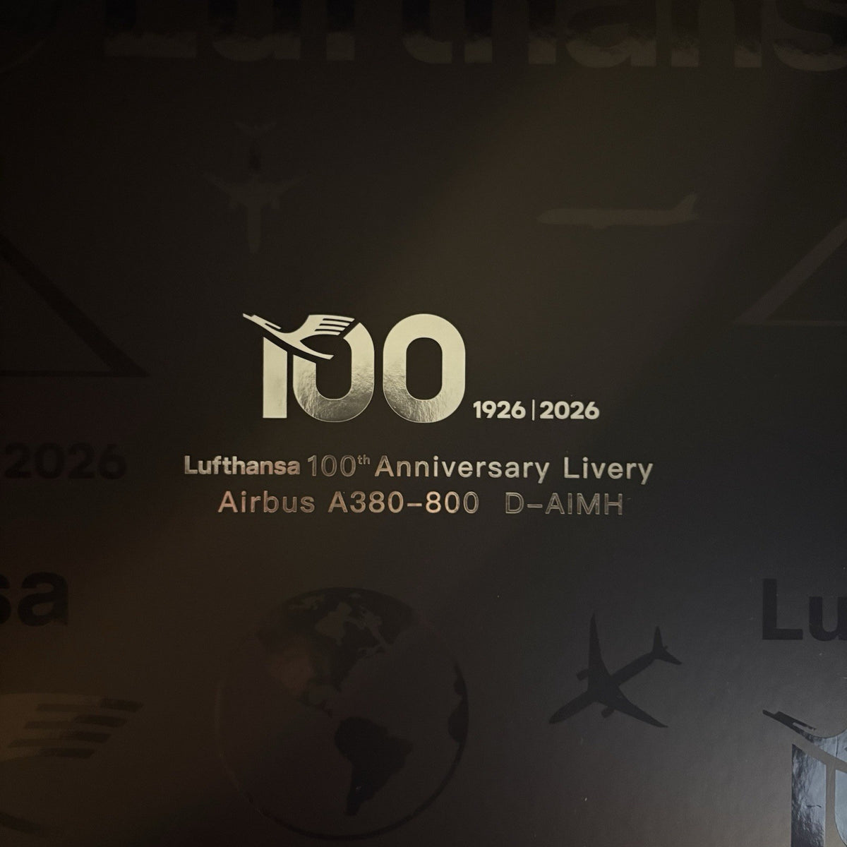 SQ Wings 1:200 Lufthansa Airbus A380 D-AIMH L2350 Airplane Scale Model 100 Years