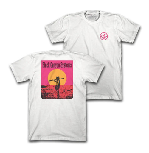 Black Canyon Systems BCS Endless Summer Tee Shirt T-Shirt Large L NEW White FOG