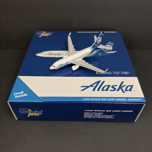 GeminiJets 1:400 Alaska Airlines Boeing 737-700 N614AS GJASA1871 Scale Model