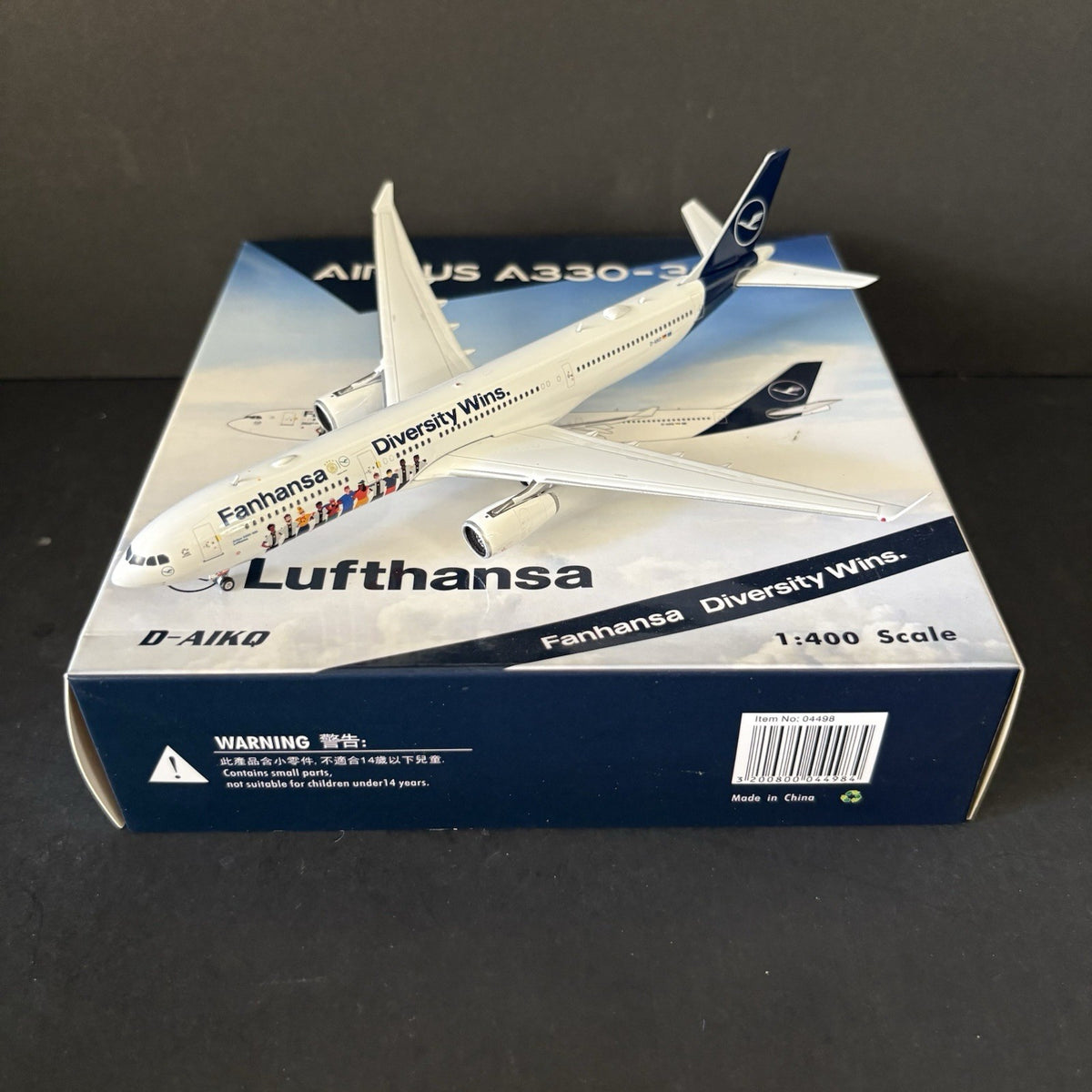 Phoenix Model 1:400 Lufthansa Airbus A330-300 D-AIKQ PH04498 Scale Diecast Plane