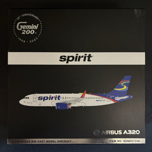GeminiJets 1:200 Spirit Airlines Airbus A320 N633NK G2NKS1338 Scale Model Plane