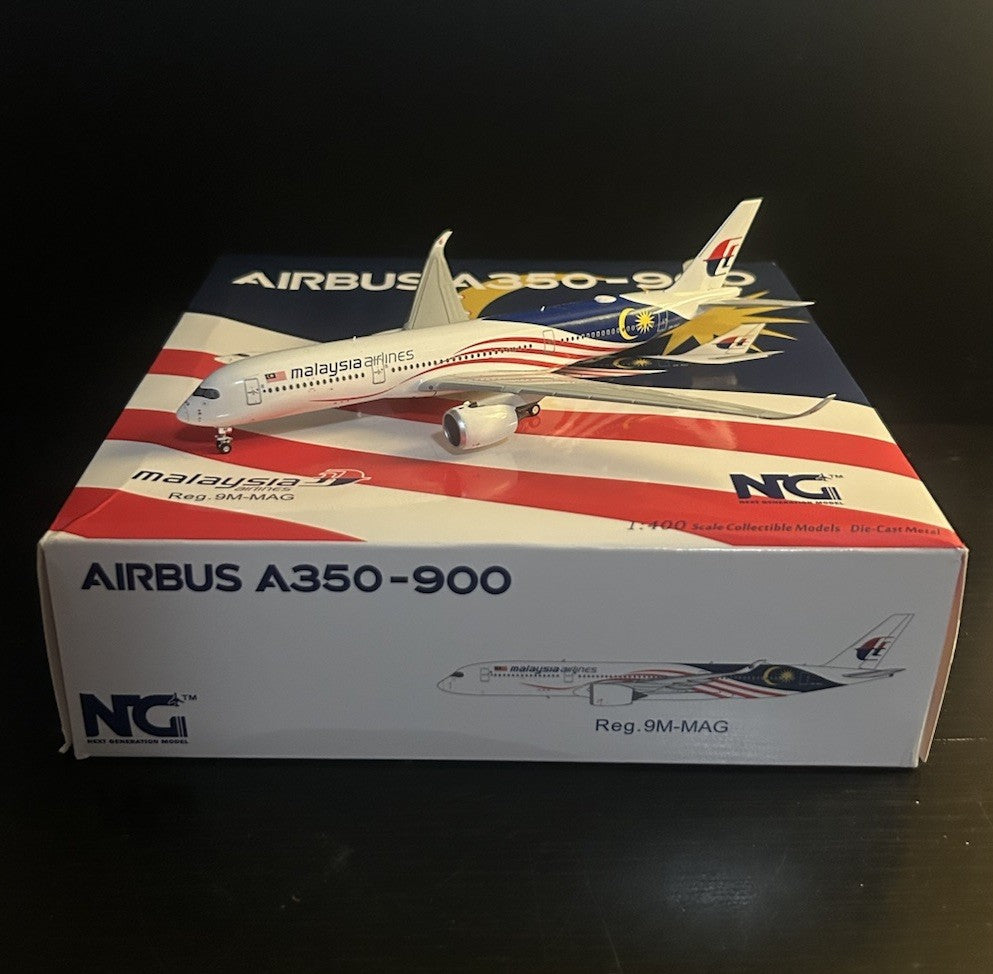 NG Model 1:400 Malaysia Airlines Airbus A350-900 9M-MAG 39002 Scale Diecast