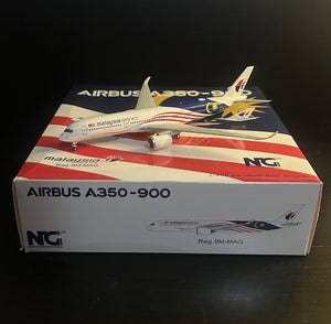 NG Model 1:400 Malaysia Airlines Airbus A350-900 9M-MAG 39002 Scale Diecast