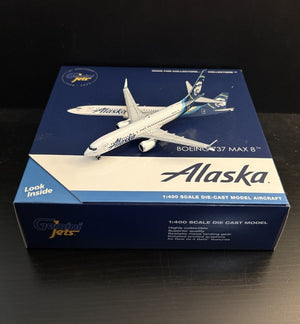 GeminiJets 1:400 Alaska Airlines Boeing 737 MAX 8 N801AK GJASA2273 Scale Model
