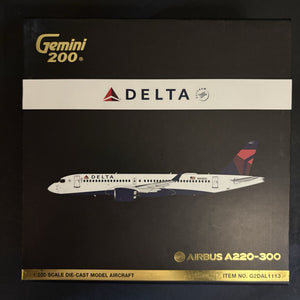 GeminiJets 1:200 Delta Air Lines Airbus A220-300 N305DU G2DAL1113 Scale Model