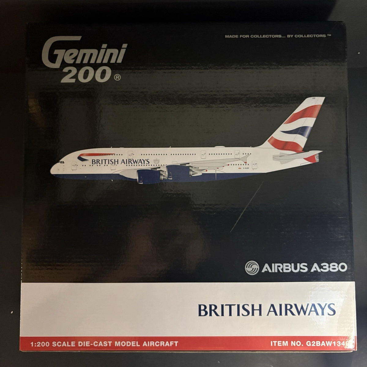 GeminiJets 1:200 British Airways Airbus A380 G-XLEE G2BAW1340 Scale Model Plane