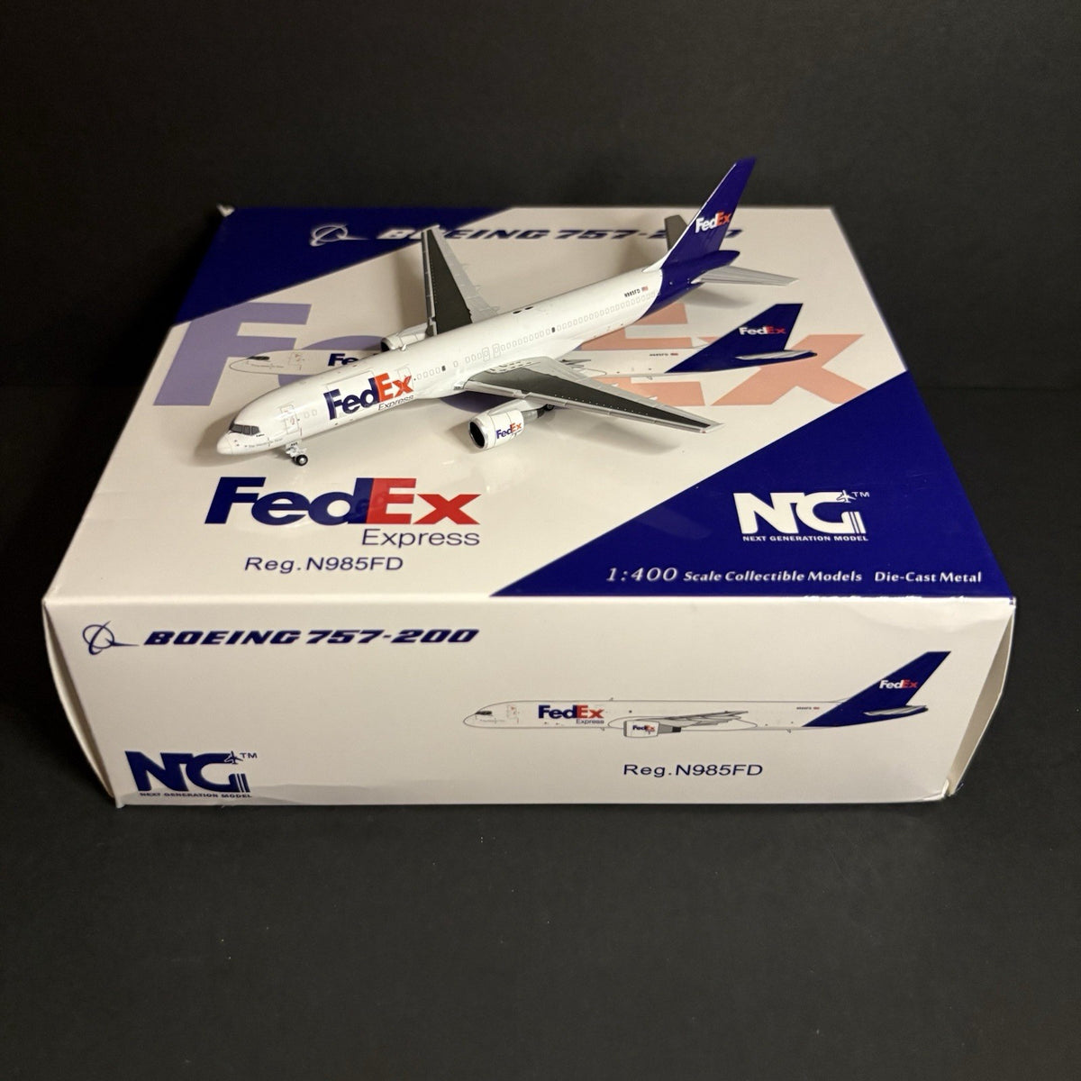 NG Models 1:400 FedEx Boeing 757-200F N985FD 53099 Diecast Scale Model Airplane