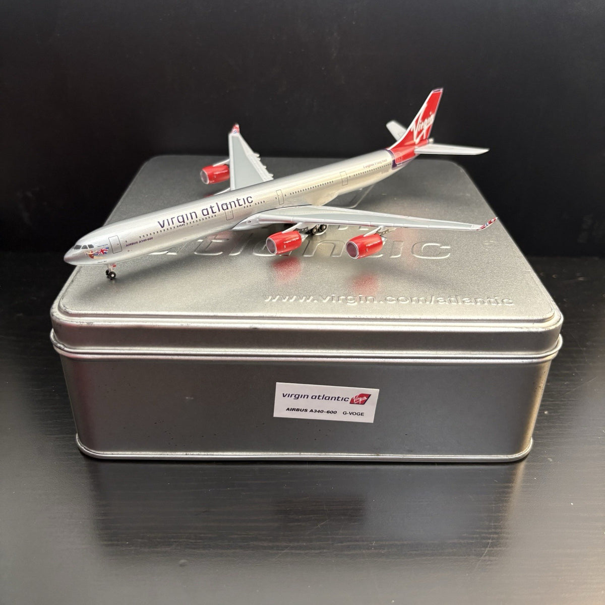 GeminiJets 1:400 Virgin Atlantic Airbus A340-600 G-VOGE GJVIR390 Scale Model