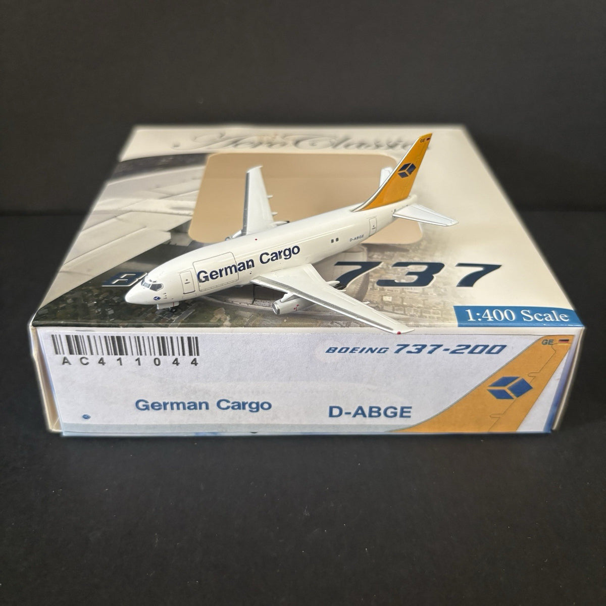 Aeroclassics 1:400 German Cargo Boeing 737-200F D-ABGE AC411044 Diecast Model