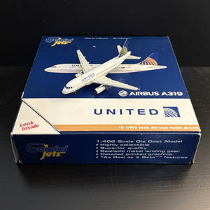 GeminiJets 1:400 United Airlines Airbus A319 N835UA GJUAL1157 Scale Model Plane