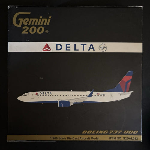 GeminiJets 1:200 Delta Air Lines Boeing 737-800 N3744F G2DAL032 Scale Model