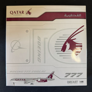 JC Wings 1:400 Qatar Airways Boeing 777-200LRF A7-BFG XX40114C Scale Model Plane