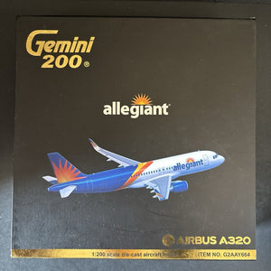 GeminiJets 1:200 Allegiant Airbus A320 N246NV G2AAY664 Diecast Scale Model Plane