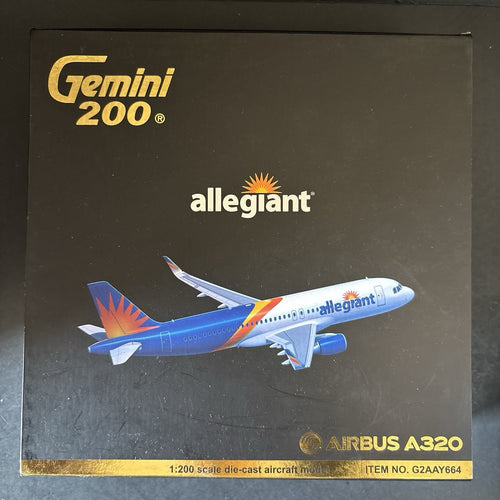 GeminiJets 1:200 Allegiant Airbus A320 N246NV G2AAY664 Diecast Scale Model Plane