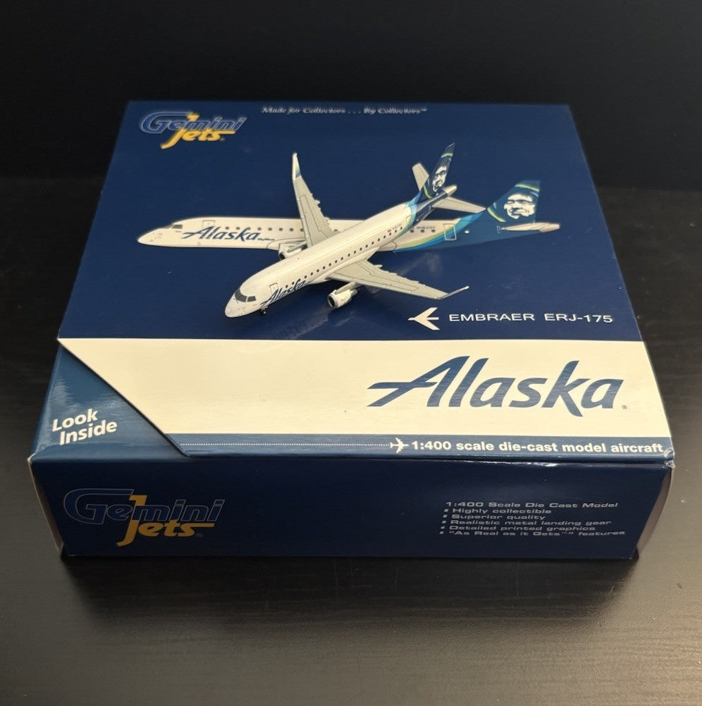 GeminiJets 1:400 Alaska Airlines ERJ-175LR N182SY GJASA1726 Scale Model Airplane