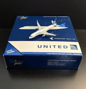 GeminiJets 1:400 United Airlines Express ERJ-175 N605UX GJUAL1889 Scale Airplane