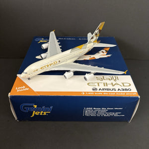 GeminiJets 1:400 Etihad Airways Airbus A380 A6-APA GJETD1425 Scale Model Diecast