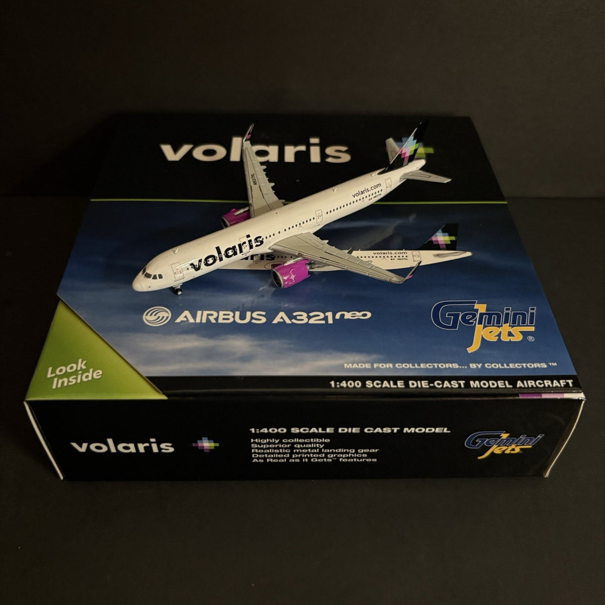 GeminiJets 1:400 Volaris Airbus A321neo N537VL GJVOI1887 Scale Model Airplane