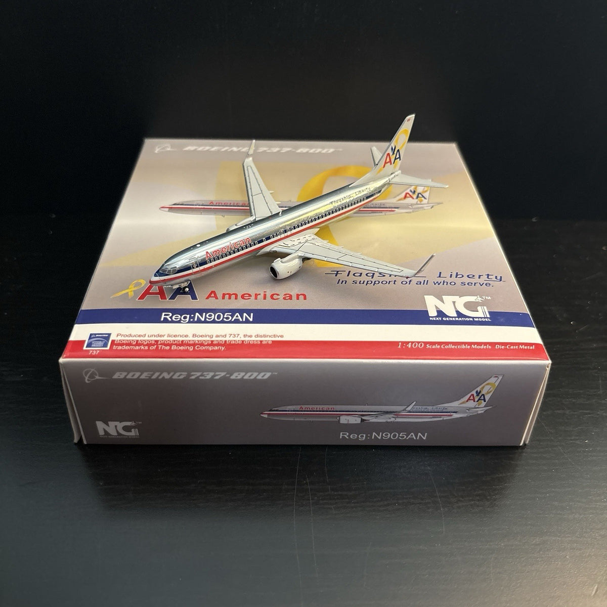 NG Models 1:400 American Airlines N905AN Boeing 737-800 Flagship Liberty 58022