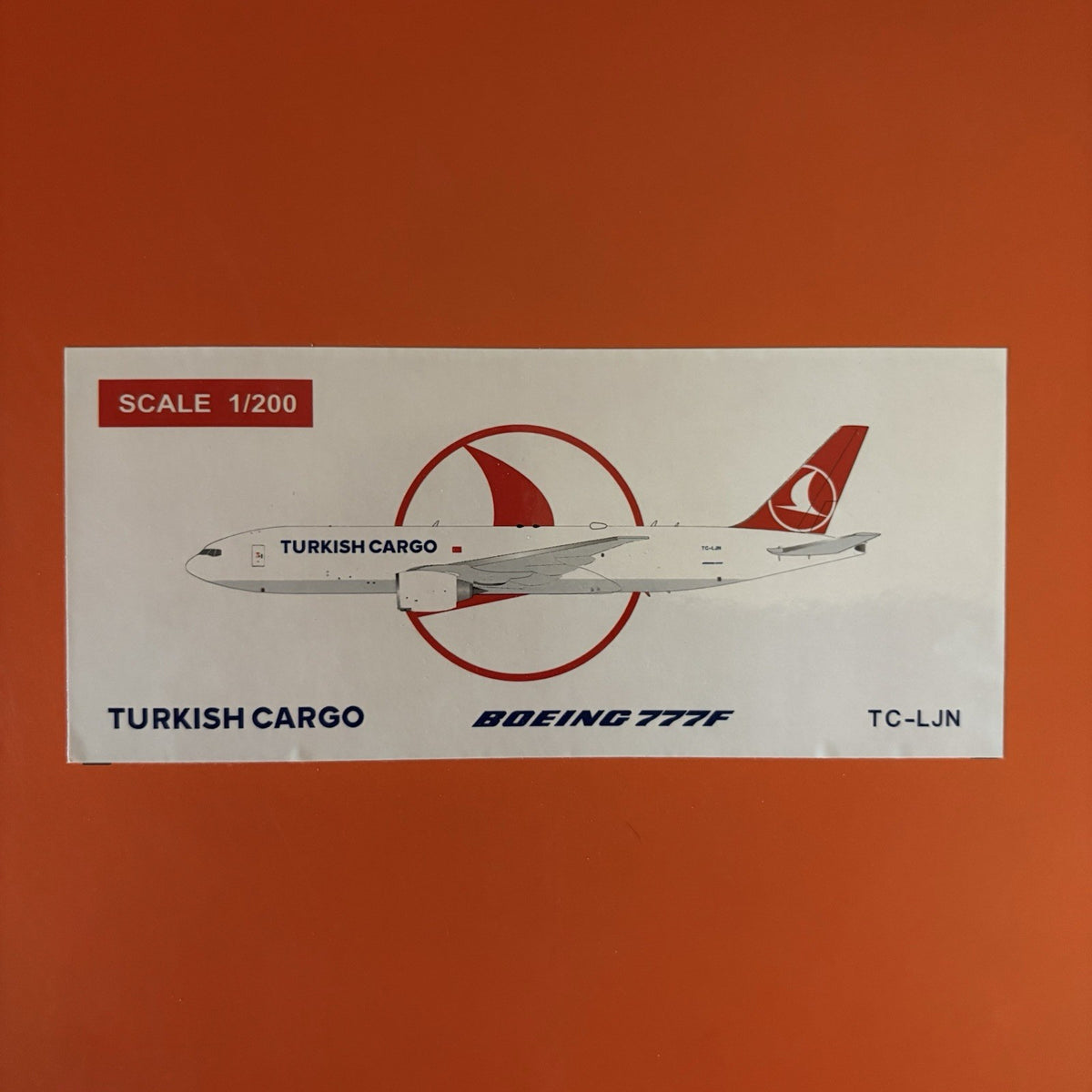 JC Wings 1:200 Turkish Cargo Boeing 777-200LRF TC-LJN EW277L001 Scale Model