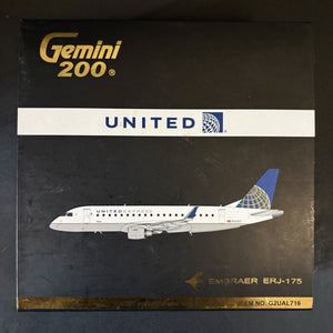 GeminiJets 1:200 United Express Embraer ERJ-175 N163SY G2UAL716 Scale Model