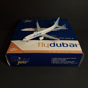 GeminiJets 1:400 Fly Dubai Boeing 737 MAX 8 A6-MAX GJFDB1687 Scale Model Diecast