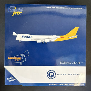GeminiJets 1:400 Polar Air Cargo DHL Boeing 747-8F N853GT GJPAC1898 Scale Model