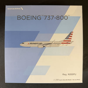 NG Models 1:200 American Airlines Boeing 737-800 N355PU 08052 Scale Model Plane