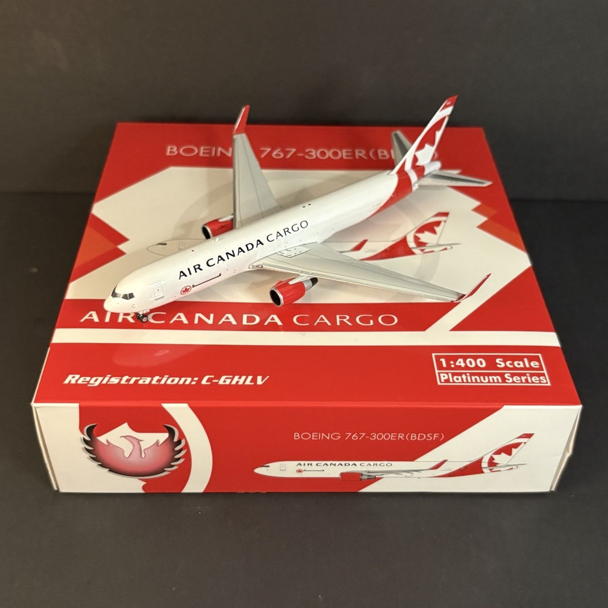Phoenix Model 1:400 Air Canada Cargo Boeing 767-300ER (BDSF) C-GHLV 11785 Scale