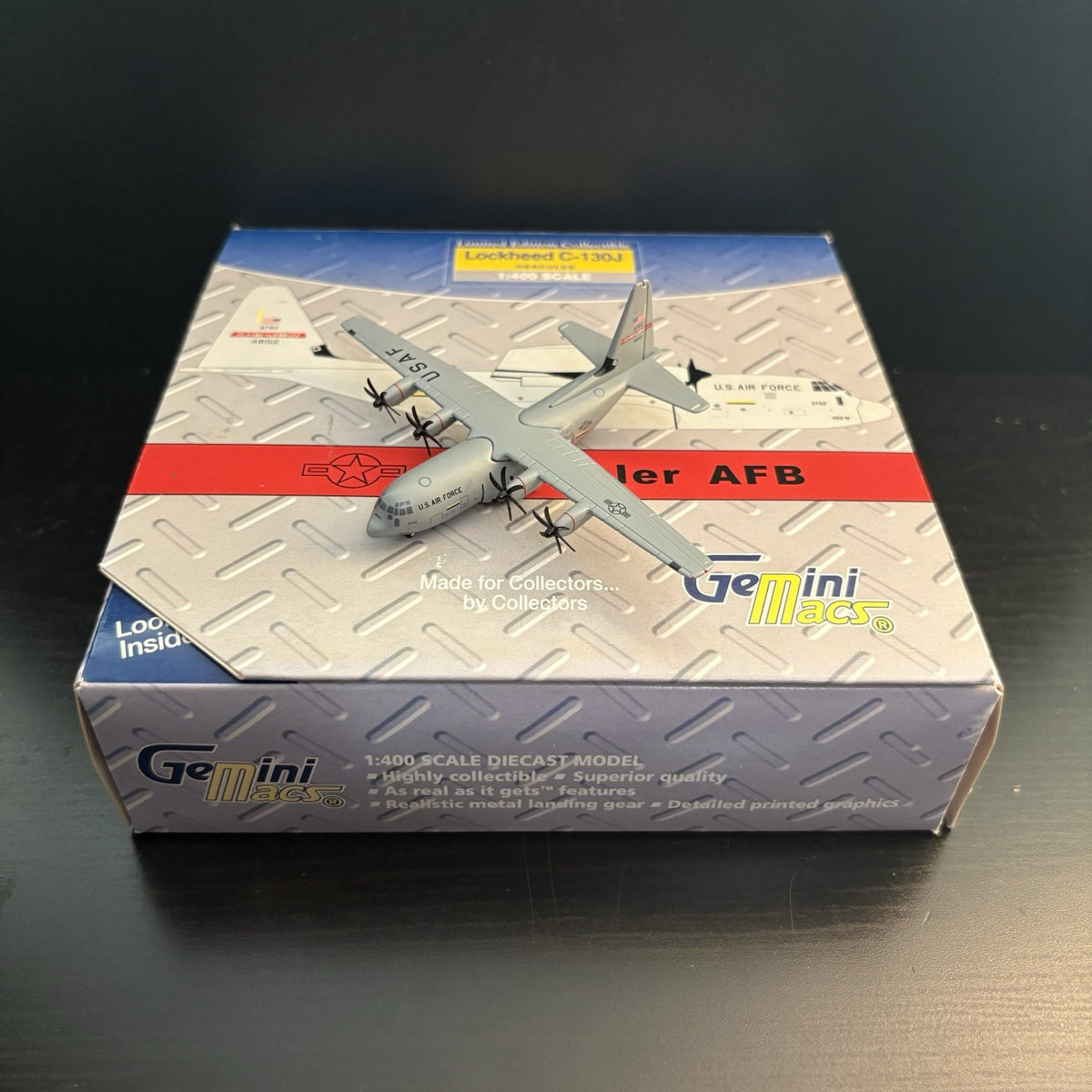 GeminiJets 1:400 USAF Lockheed C-130J Hercules 04-8152 GMUSA011 “Keesler AFB"