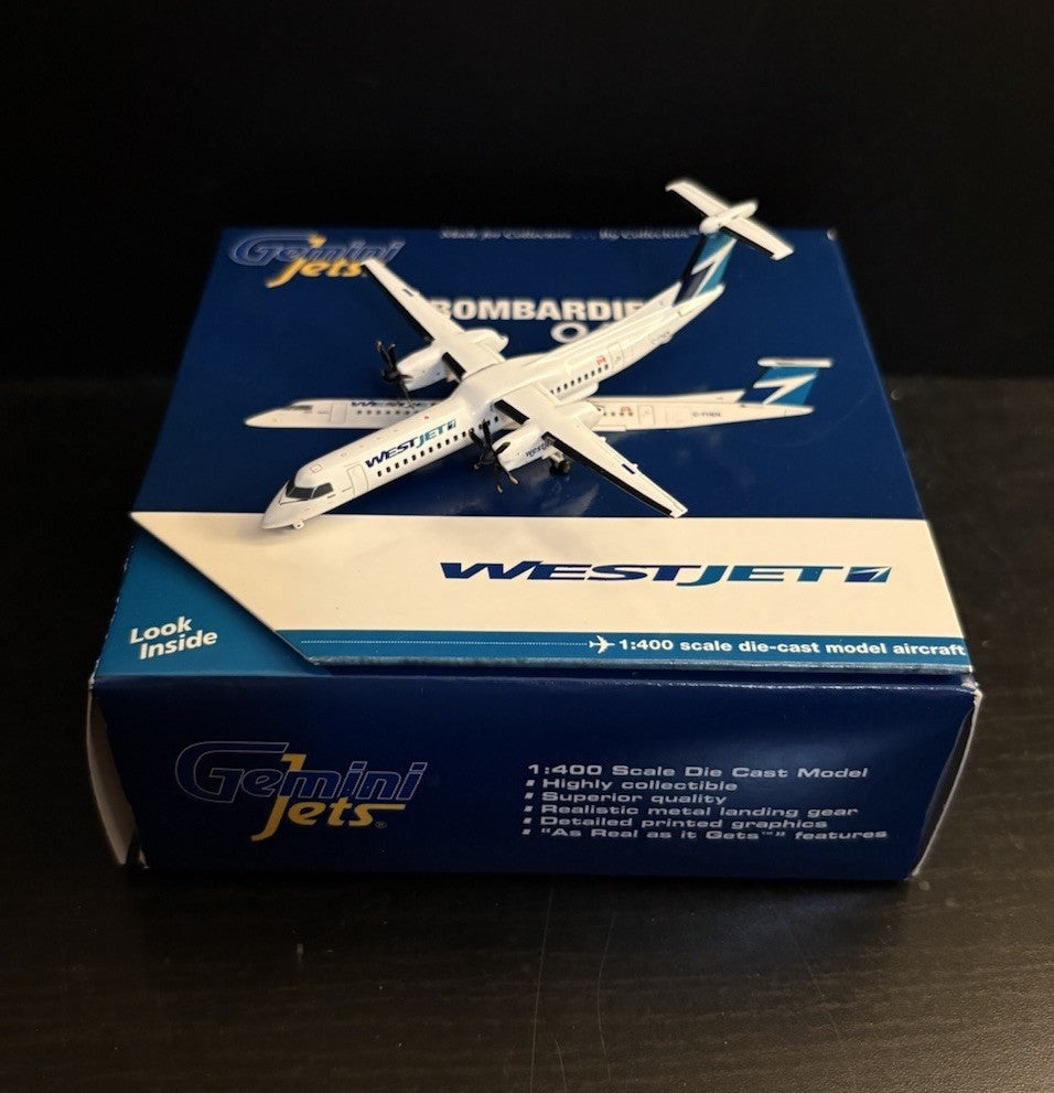 GeminiJets 1:400 WestJet Dash 8 Q400 C-FHEN GJWJA1305 Diecast Scale Model Plane
