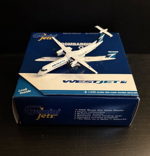GeminiJets 1:400 WestJet Dash 8 Q400 C-FHEN GJWJA1305 Diecast Scale Model Plane