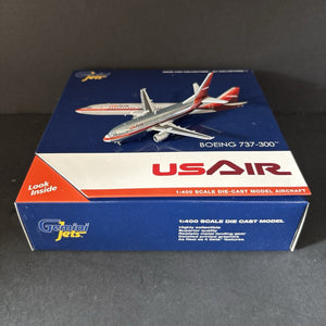 GeminiJets 1:400 US Air Boeing 737-300 N523AU GJUSA372 Scale Model Diecast Plane