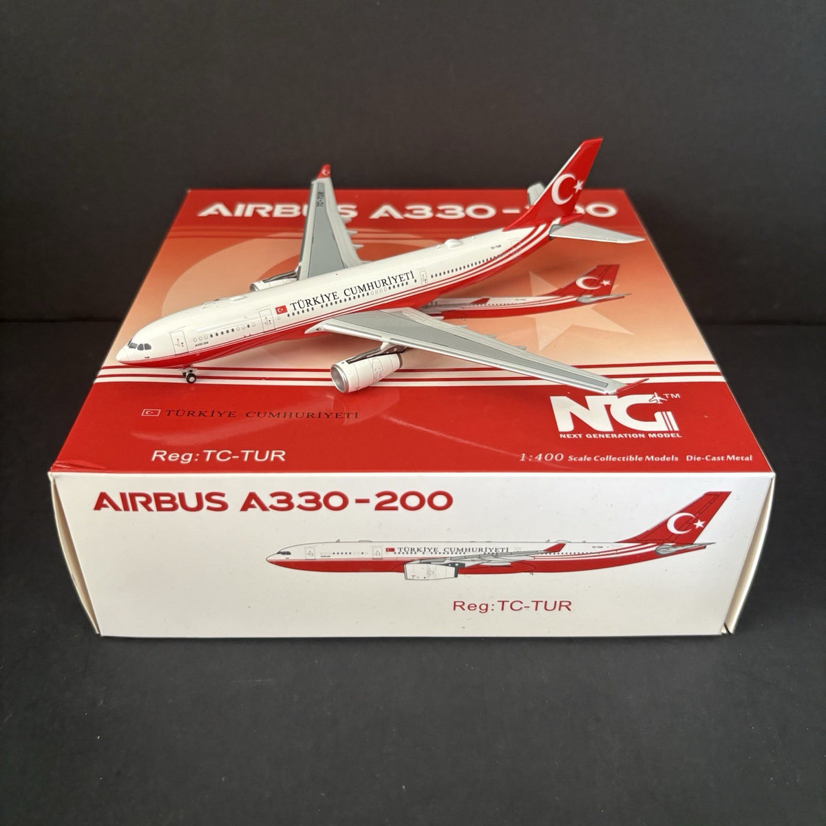 NG Models 1:400 Republic of Turkey Airbus A330-200 TC-TUR 61006 Scale Diecast