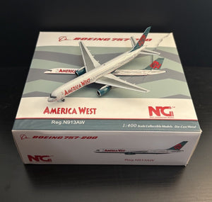 NG Models 1:400 America West Airlines Boeing 757-200 N913AW 53087 Scale Airplane
