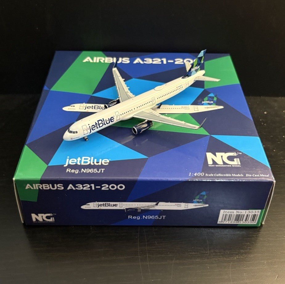 NG Models 1:400 JetBlue Airways Airbus A321-200 13035 & COMAC C919 B-919A 19016