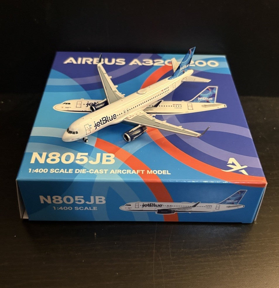 Altitude Models 1:400 JetBlue Airways Airbus A320 N805JB Scale Diecast Airplane