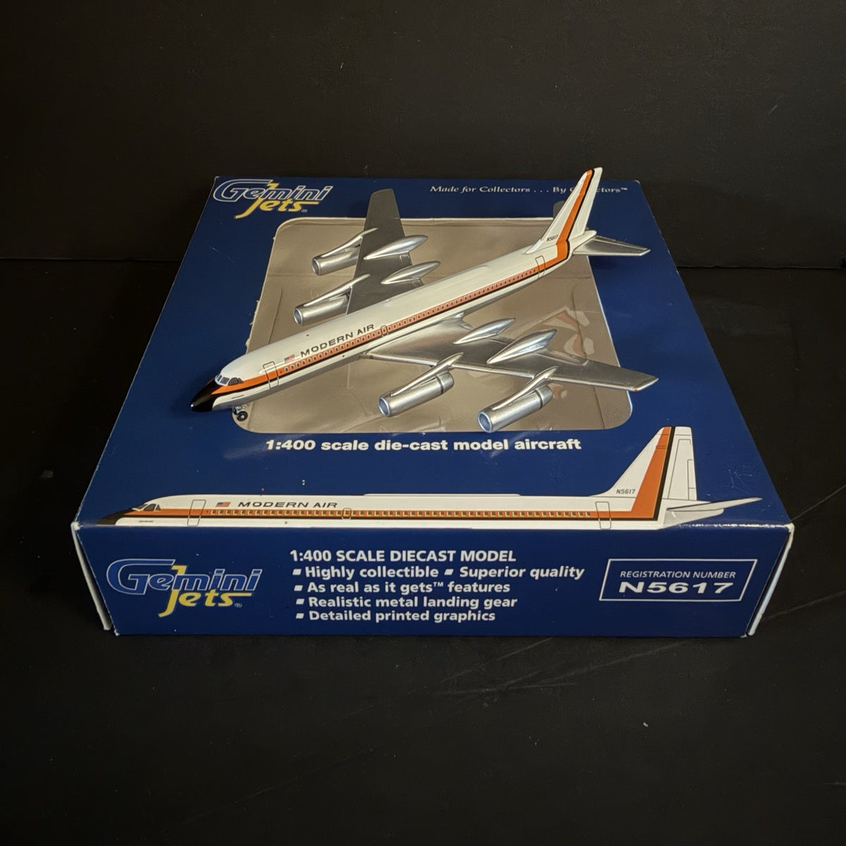GeminiJets 1:400 Modern Air Convair CV-990 N5617 GJMOD704 Diecast Scale Model
