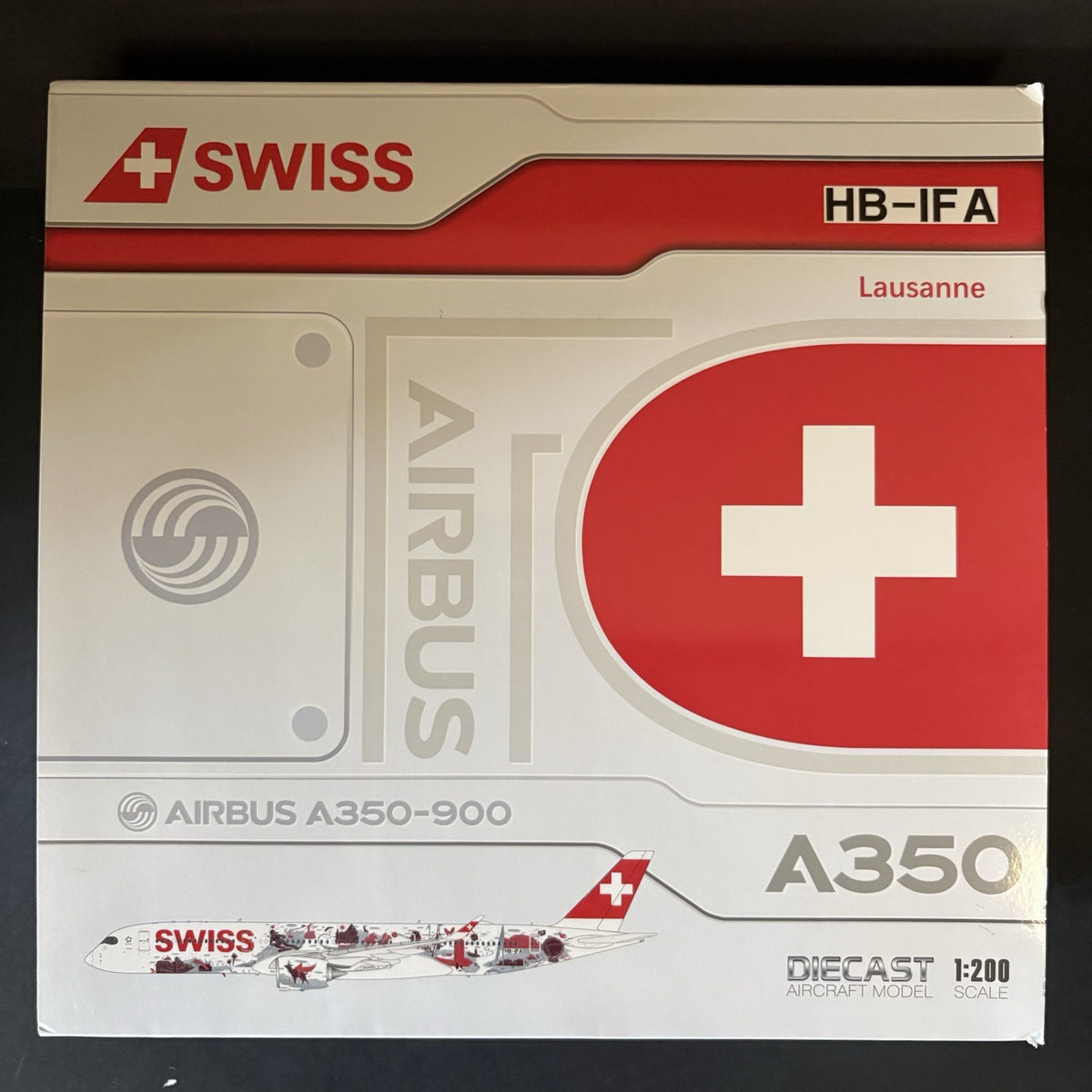 JC Wings 1:200 Swiss Airbus A350-900XWB Wanderlust HB-IFA XX20747 Scale Model
