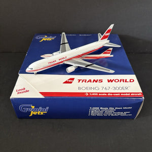 GeminiJets 1:400 TWA Boeing 767-300ER EI-CAL GJTWA470 Trans World Airlines Model