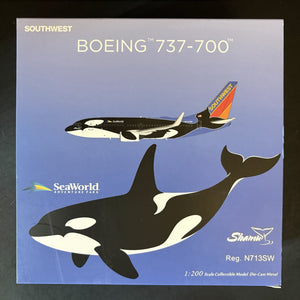 NG Models 1:200 Southwest Airlines Boeing 737-700 N713SW Shamu 05038 Scale Model